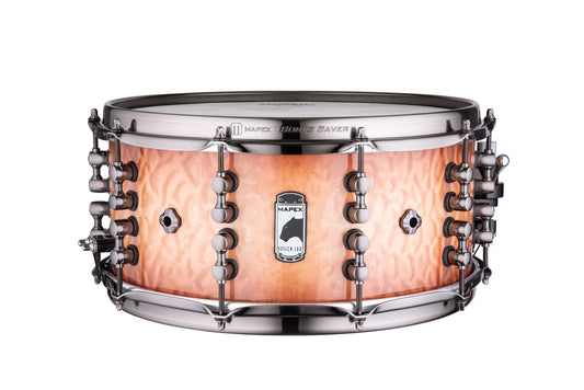 Caisse claire Mapex Black Panther Design Lab 14 x 6.5","The Versatus" signée Russ Miller, érable-acajou
