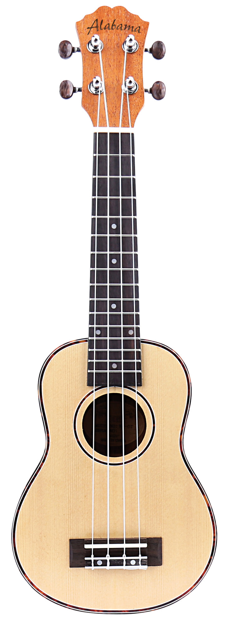 Ukulélé Soprano, table épicéa, fond & éclisses acajou, touche & chevalet noyer, cordes Aquila, avec housse, naturel