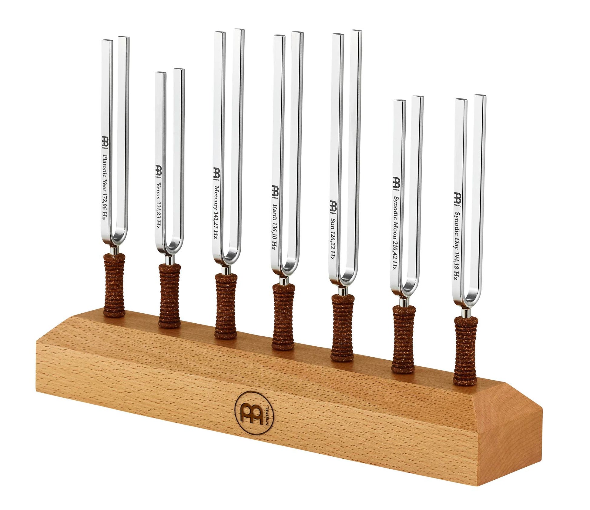 Ensemble de 7 diapasons accordés Planetary Tuned, fabrication artisanale en Allemagne, acier inoxydable, sans le support