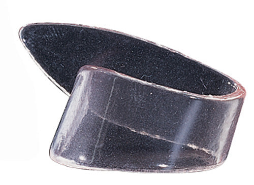 Sachet de 12 onglets pouce plastique transp., large