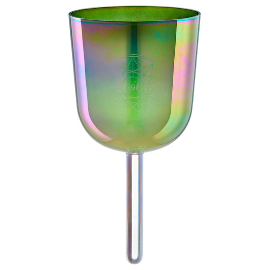 SINGING BOWL SONIC ENERGY CRYSTAL 396 HZ, COLORIS OLIVE GREEN