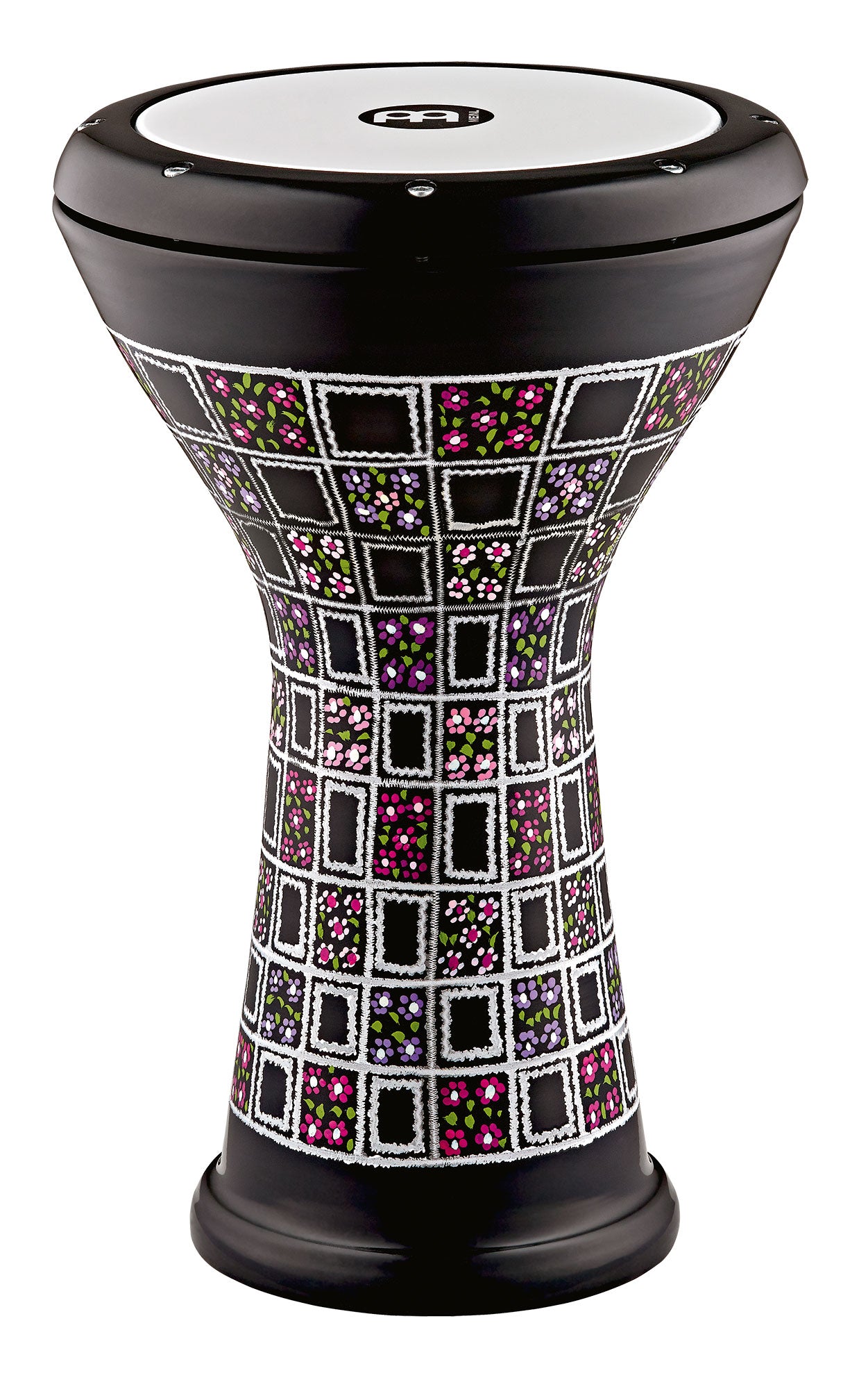 DOUMBEK MEINL ALUMINIUM 21.5 X 43.5 CM, GRAVE MAIN, PEAU SYNTHÉTIQUE