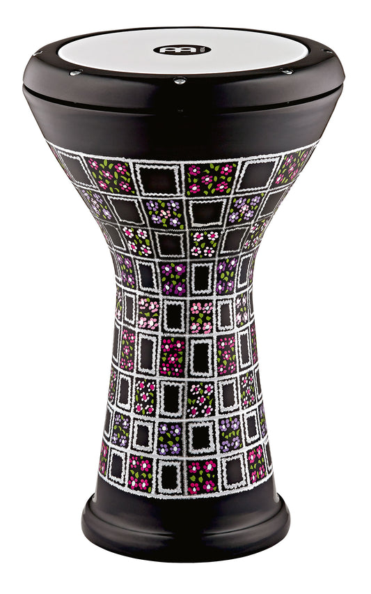 DOUMBEK MEINL ALUMINIUM 21.5 X 43.5 CM, GRAVE MAIN, PEAU SYNTHÉTIQUE