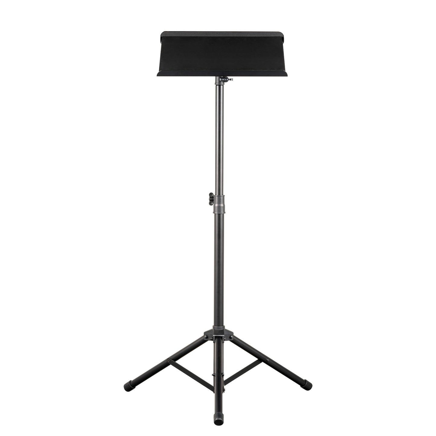 Table ordinateur jusqu'à 16", plateau rembourré haute adhérence, trépied double embase, hauteur réglable, noir
