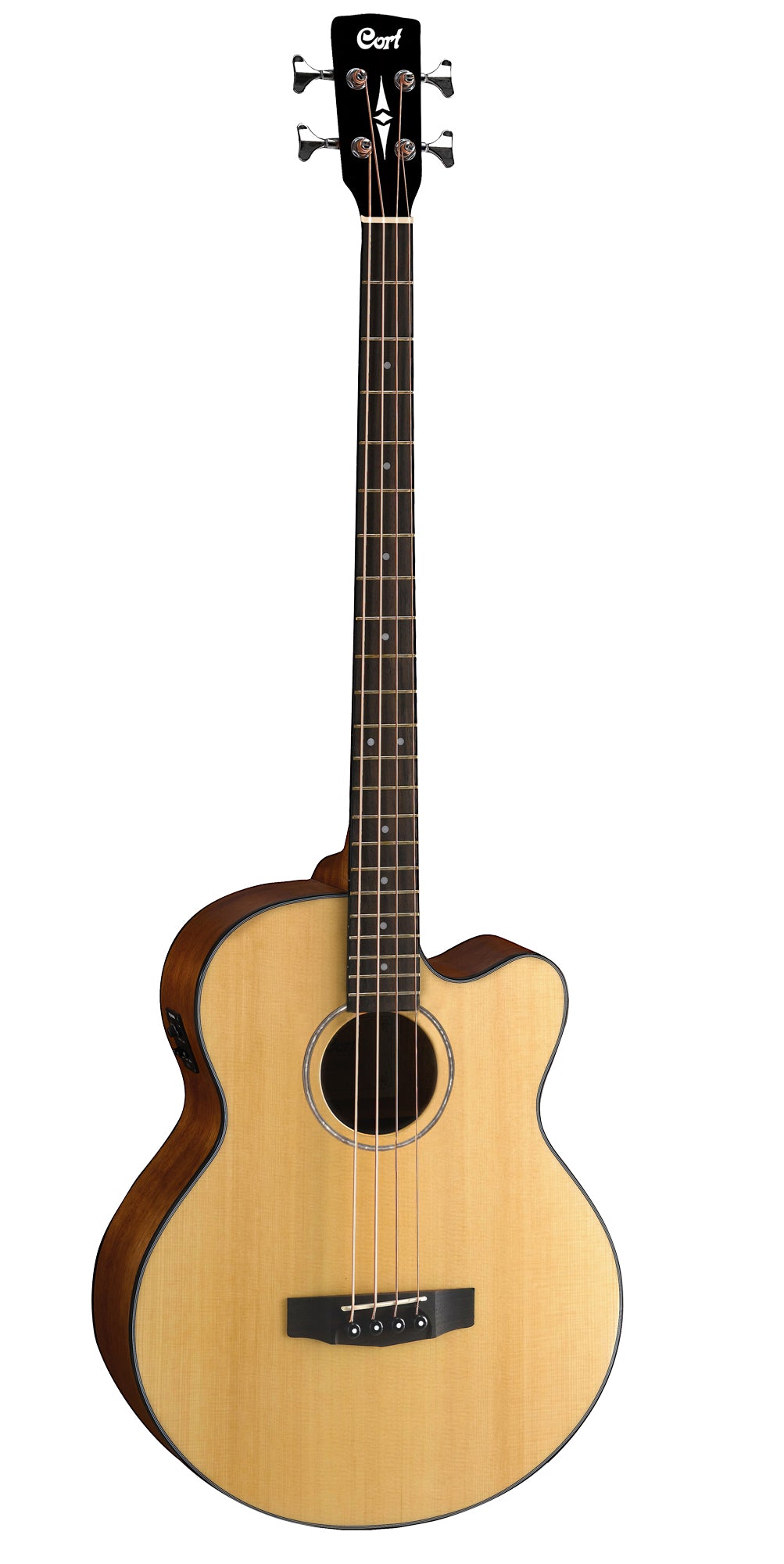 AB850F, table épicéa, fond & éclisses acajou, manche acajou, touche merbau, EQ Fishman Isys Plus, naturel brillant