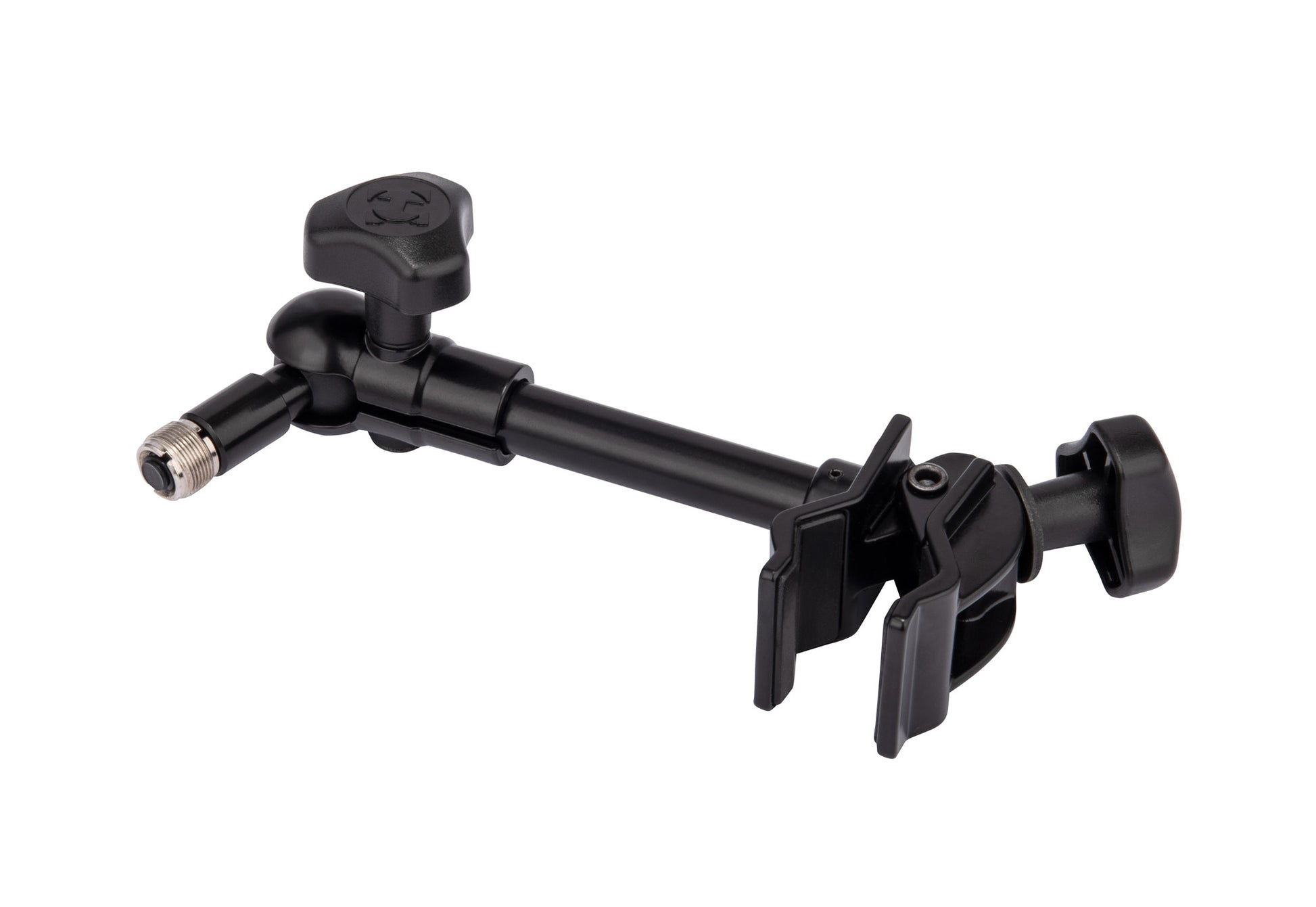 Support pour micro, attache sur pieds ronds ou carrés jusqu'à 3.5 cm d'épaisseur, noir