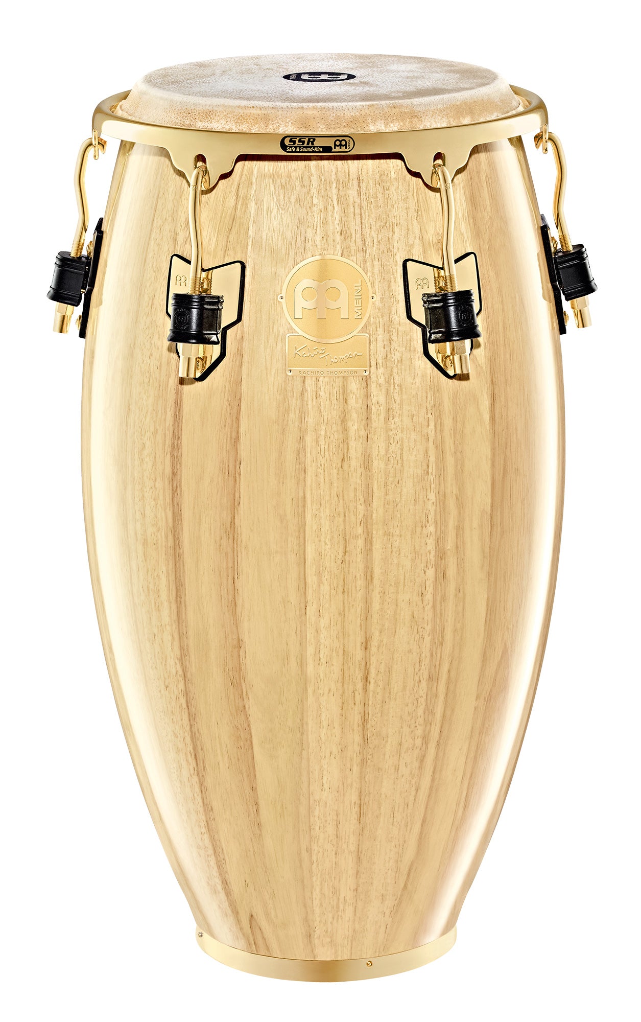 Conga Meinl Kachiro 11"3/4 naturel-Siam oak, 76,2 cm, peau mule sélectionnée main, accastillage doré