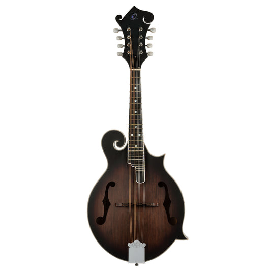 RMF30, mandoline 8 cordes style F, table épicéa, fond & éclisses érable, manche érable, whiskey burst satiné