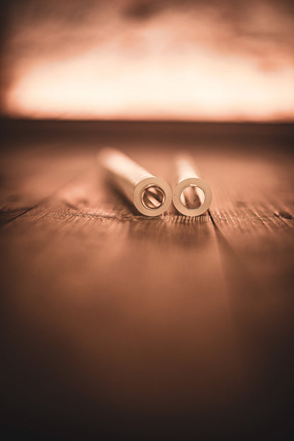 Les mailloches en verre enduites de silicone.