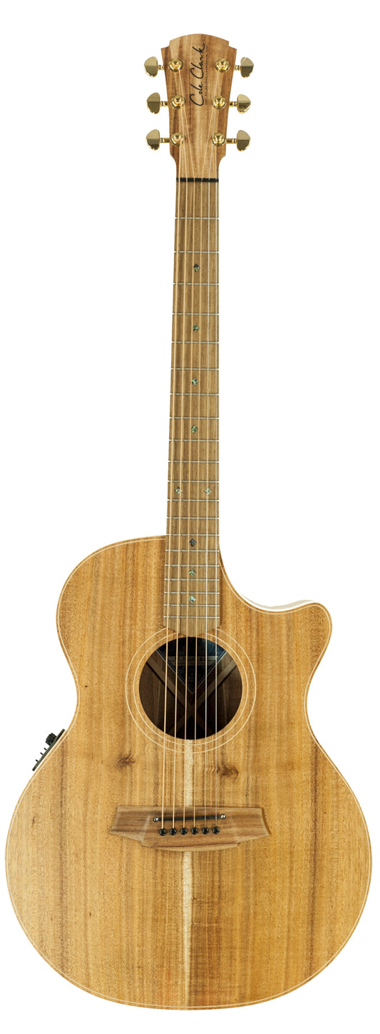 Angel 2, Grand Auditorium pan coupé, EQ 3 voix PG3, table blackwood massif, f/e blackwood massif, étui tweed