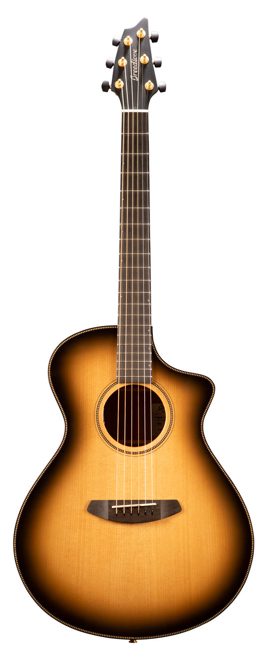 OREGON CONCERT CE, table épicéa Sitka massif, f/e myrtlewood massif, EQ LR Baggs EAS VTC, étui, saddleback
