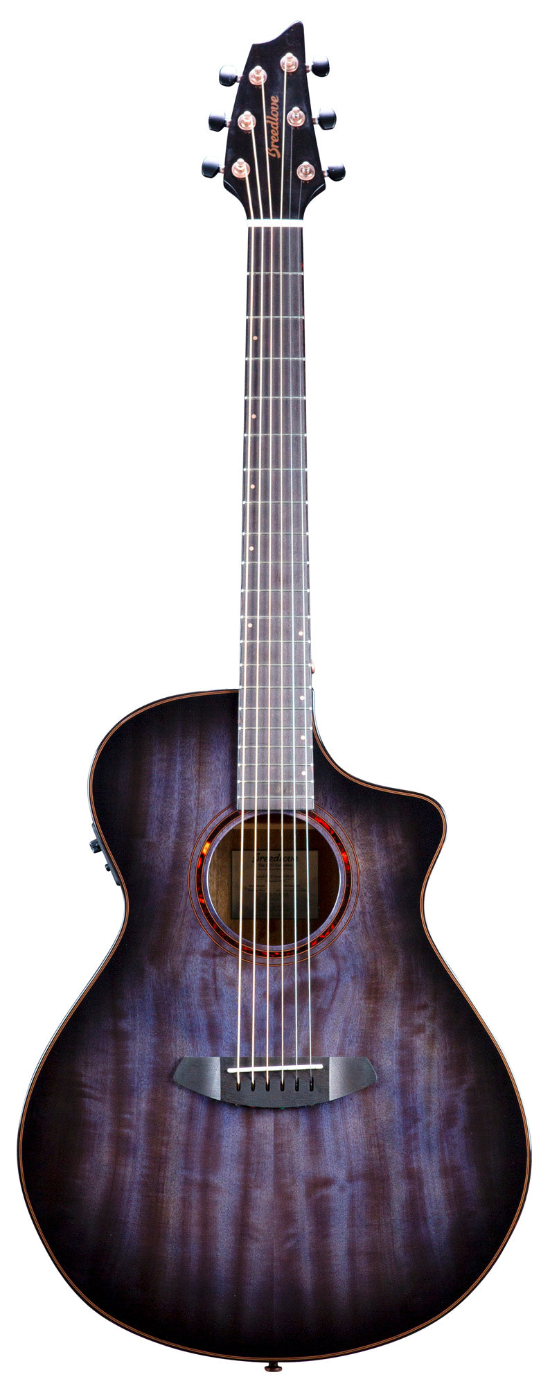 PURSUIT EXOTIC S CONCERT BLACKBERRY CE, table myrtlewood massif, f/e myrtlewood, EQ Fishman Presys I, blackberry burst