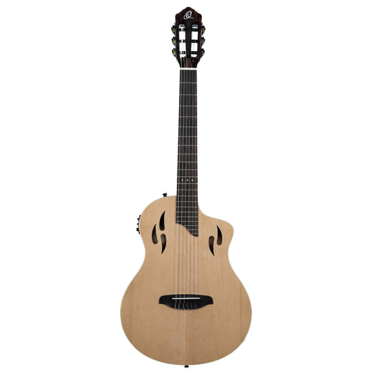RTPSTD-NAT, modèle TourPlayer, EQ Magus X, corps okoumé, table épicéa, sillet 48 mm, housse, naturel brillant