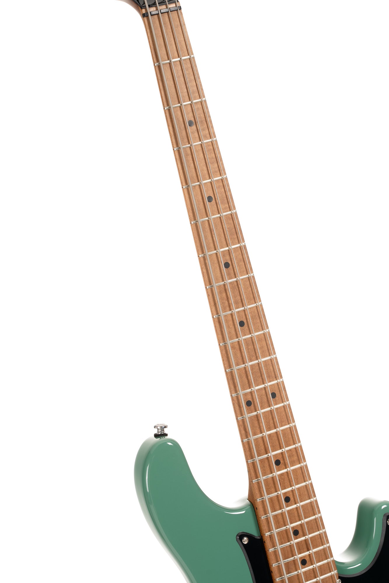 GB-SC4, basse short scale 4 cordes, corps peuplier, humbucker Cort Powersound, préampli Markbass MB-1, forest green