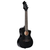 Ortega Okoume Electric Concert Ukulele, Black