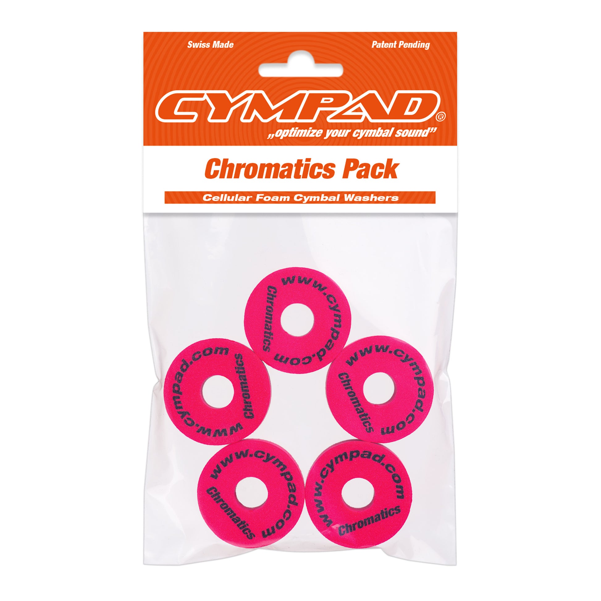 SET 5 PADS CYMPAD CHROMATICS ROUGE