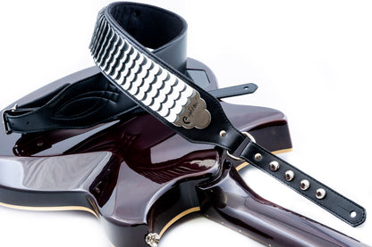 Courroie modèle LEGEND JL PYTHON, synthétique, largeur 6 cm, longueur 103 à 135 cm, réglage par boucle, poids: 242 g, noir