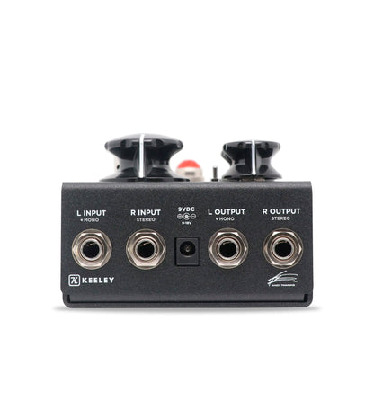 Pédale HALO CORE, Andy Timmons Echo, délai stéréo 3 modes, switch Halo, contrôle Saturate, boîtier métal, noir