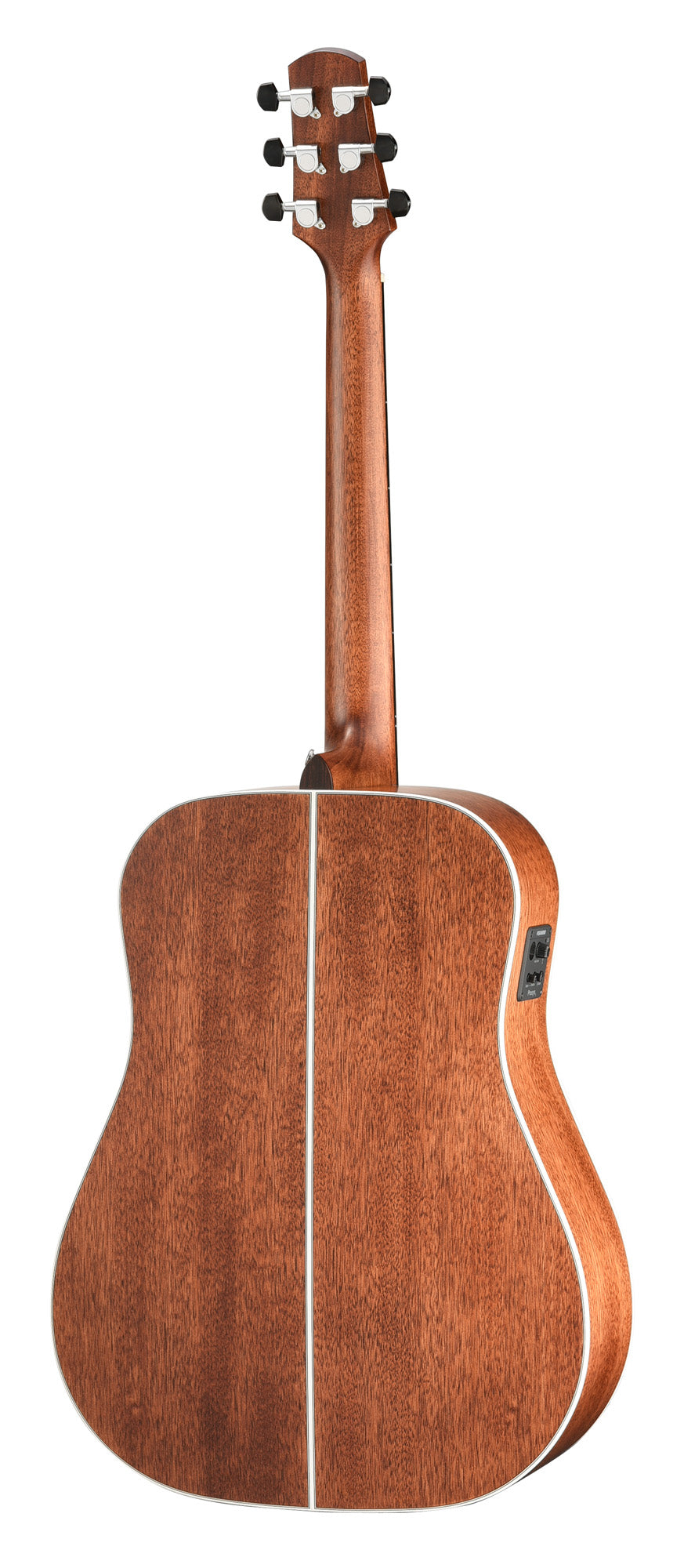 D740EW, forme Dreadnough, table épicéa Sitka massif, fond & éclisses acajou massif, EQ Fishman Presys II, naturel satiné