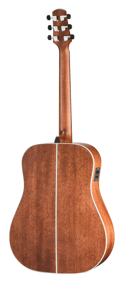 D740EW, forme Dreadnough, table épicéa Sitka massif, fond & éclisses acajou massif, EQ Fishman Presys II, naturel satiné