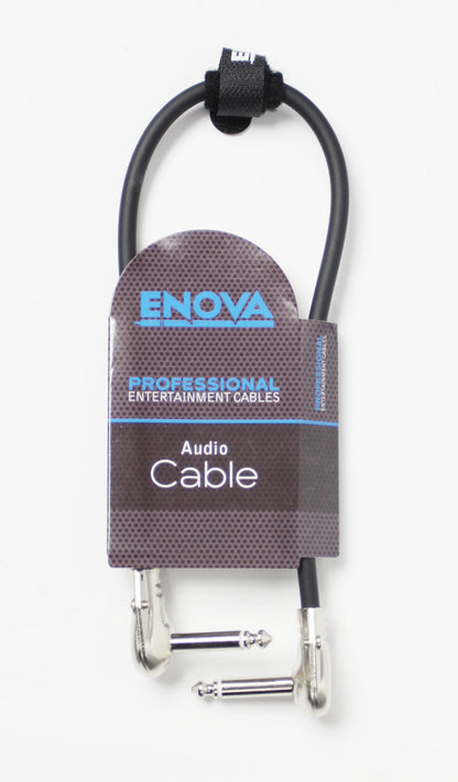 Câble patch Jack mono/Jack mono, 0.40 mètres, noir