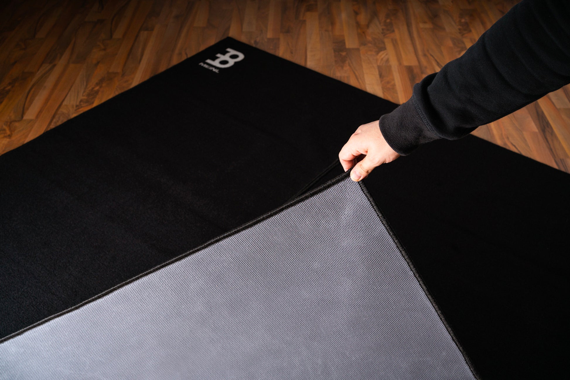 TAPIS BATTERIE MEINL 200 x 200 CM, NOIR/BLANC LARGE