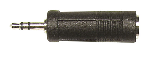 Adaptateur Jack 6.35 femelle stéréo / Jack 3.5 mâle stéréo, noir