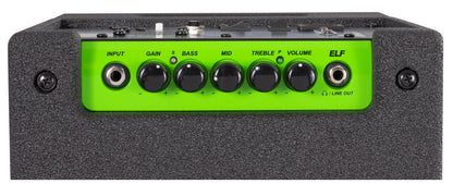 Ampli basse 200W RMS, HP 1x 10", EQ 3 bandes, contrôle du Gain, sortie DI, sortie casque, finition noir