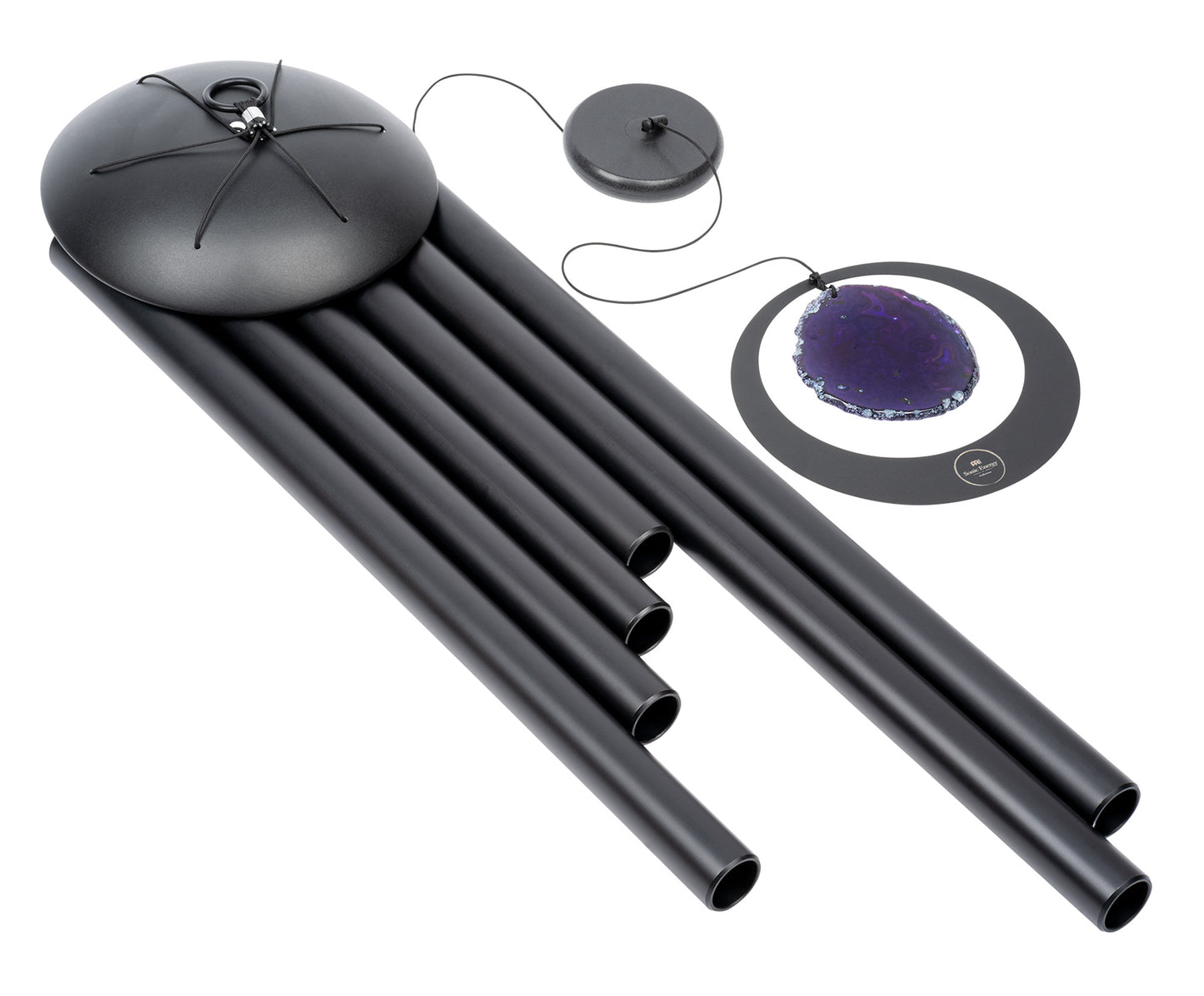 CHIMES SONIC ENERGY AGATE 50", NOIR