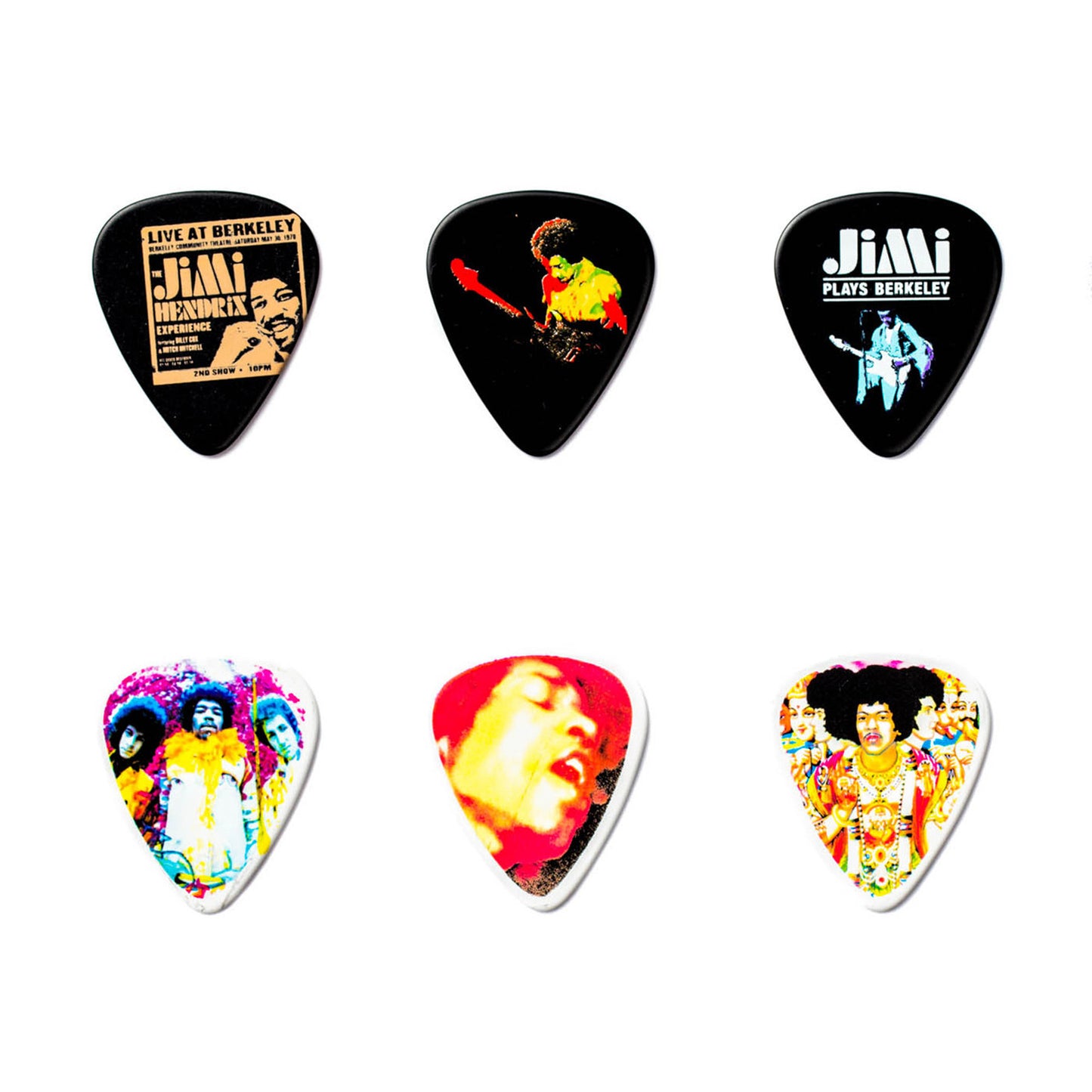 Boite de 12 médiators Jimi Hendrix Electric Lady Heavy