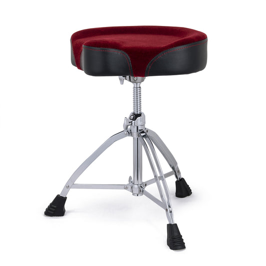 MAPEX SIEGE BATTEUR PRO ASSISE MOTO VELOURS ROUGE