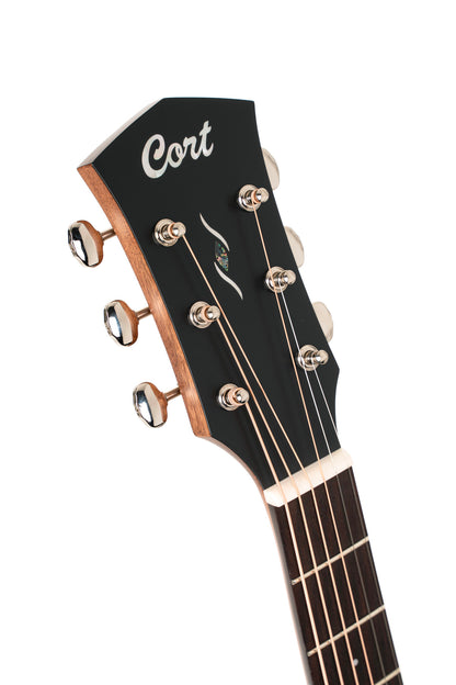 Essence OC4, table épicéa Sitka massif torréfié, f/e acajou, touche palissandre, Fishman Presys VT, semi brillant, table noire