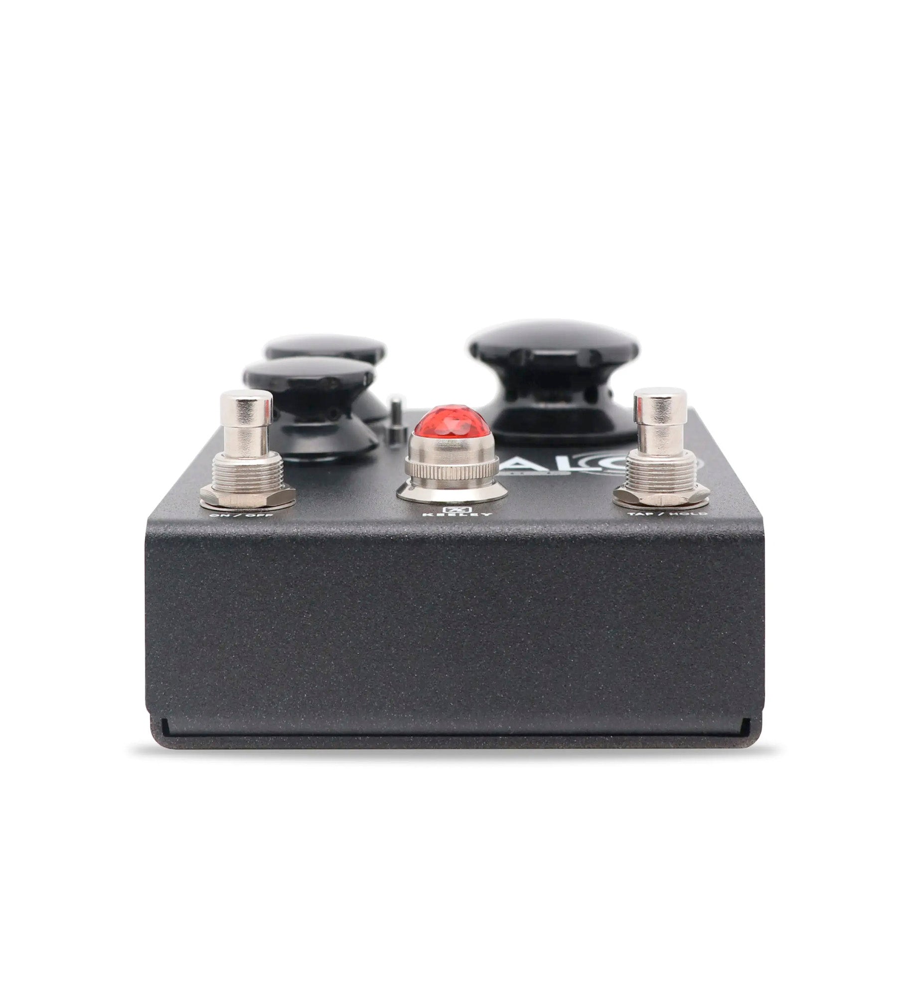 Pédale HALO CORE, Andy Timmons Echo, délai stéréo 3 modes, switch Halo, contrôle Saturate, boîtier métal, noir