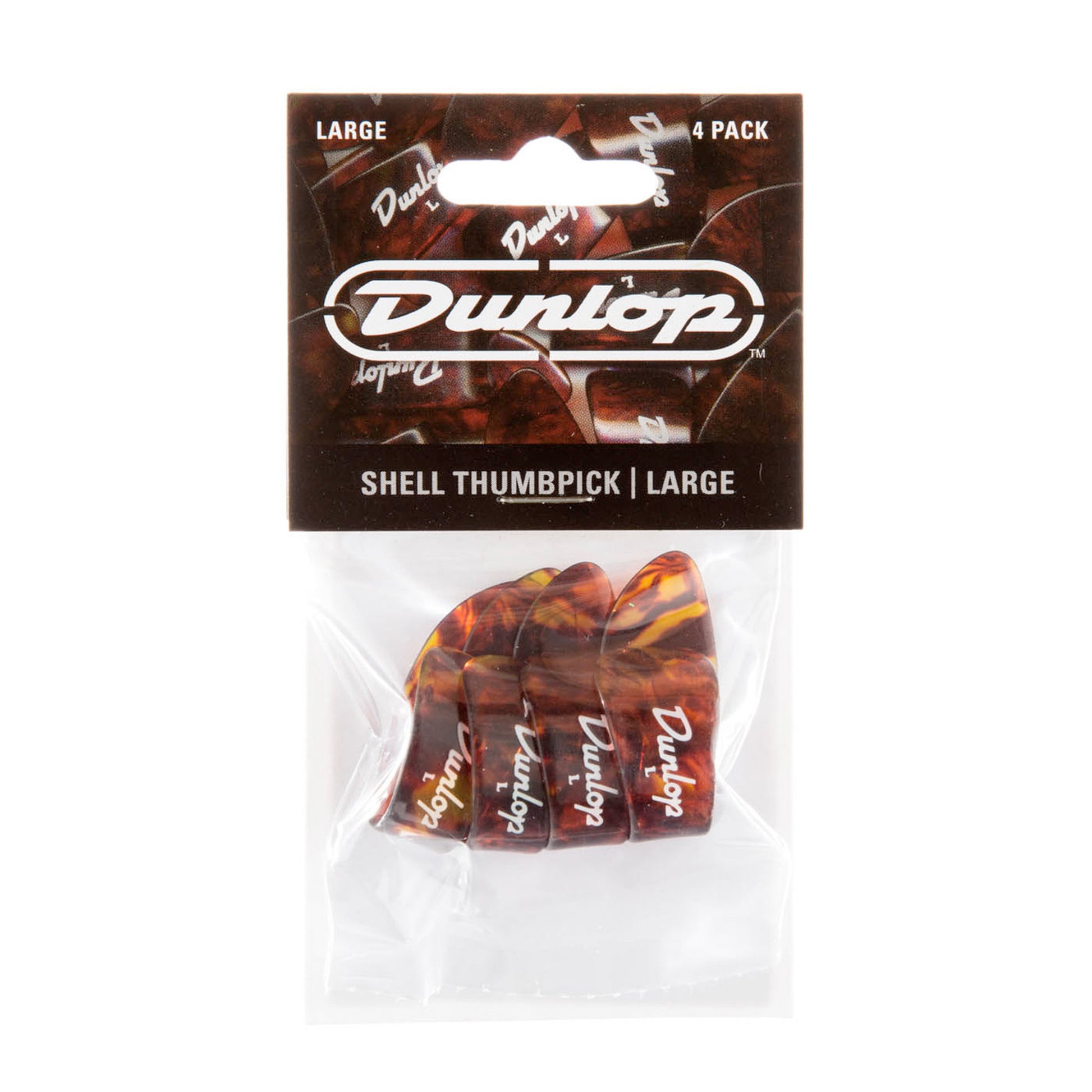 Sachet de 4 onglets pouce plastique écailles, large