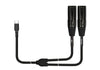 Kirlin UYC390-3BK Usb Y Cable 3M 2 XLR Black