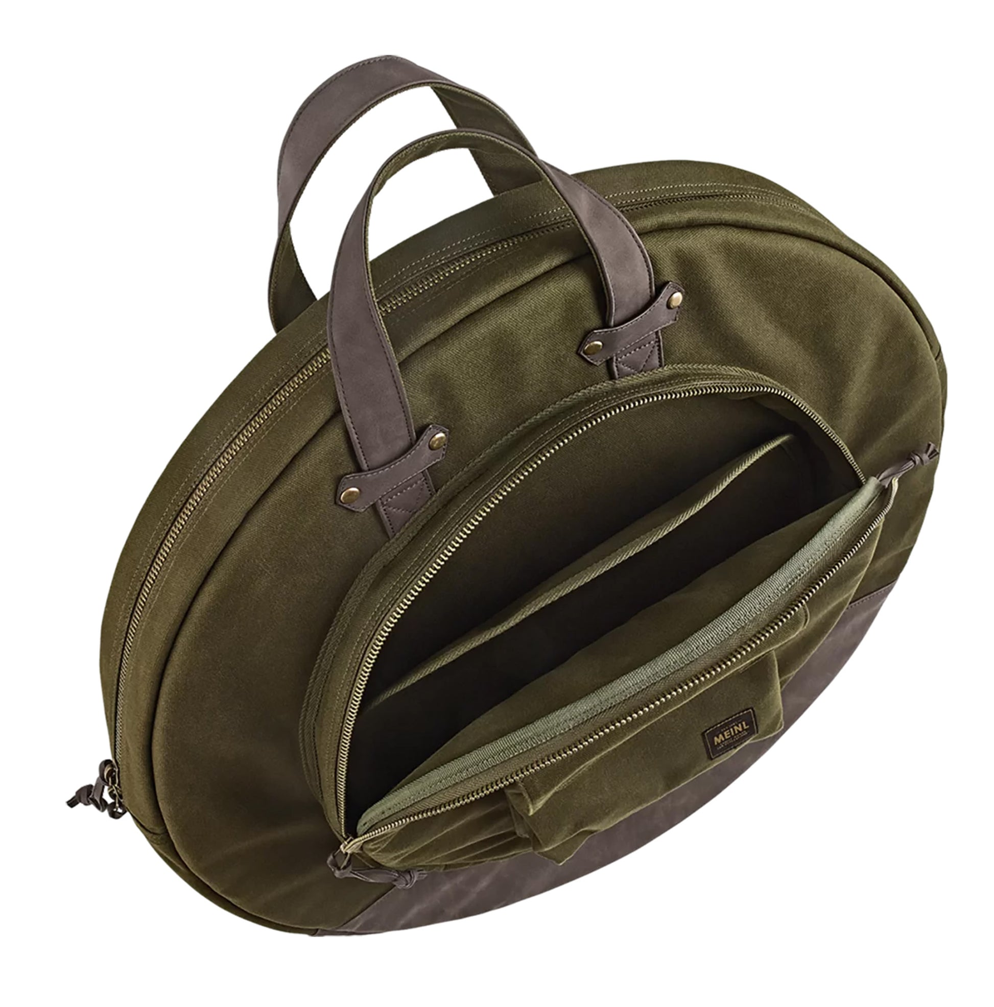 HOUSSE MEINL CYMBALES 22" TOILE CIREE FOREST GREEN