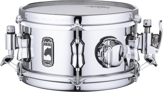 Caisse claire Mapex Black Panther acier"The Wasp" 10 x 5.5", accastillage chromé.