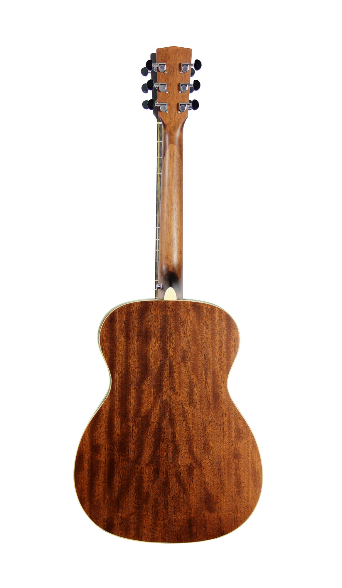 L100-O, forme Orchestra Model, table acajou massif, fond & éclisses acajou, touche ovangkol, sillet 45 mm, naturel satiné