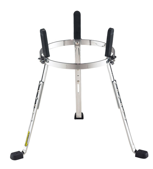 Support panier Steely II pour conga Woodcraft 11", pieds en L, réglage hauteur, chromé