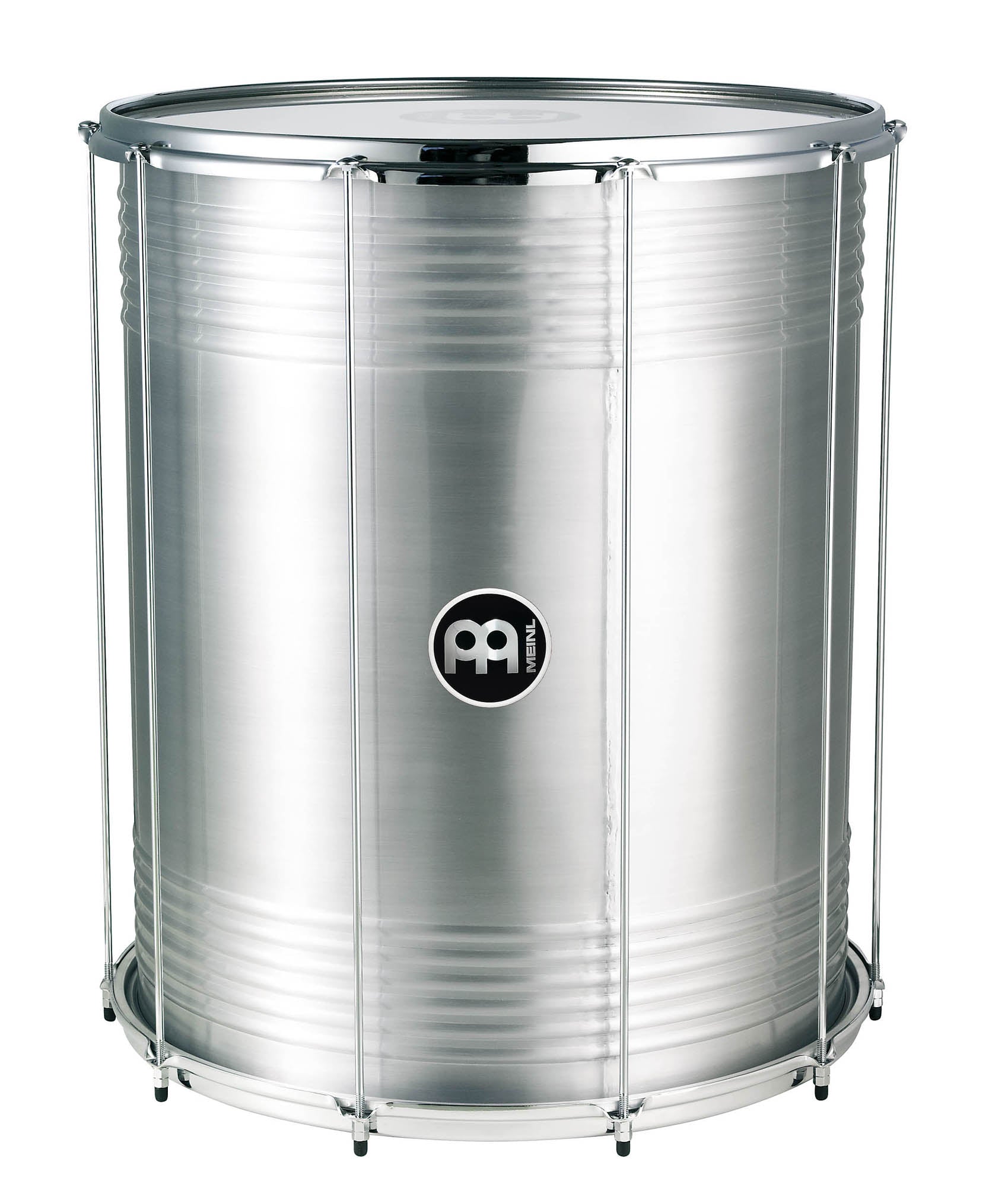 Surdo 22" x 24", 10 tirants, fût aluminium, peau synthétique, accastillage chromé, clé d'accord fournie