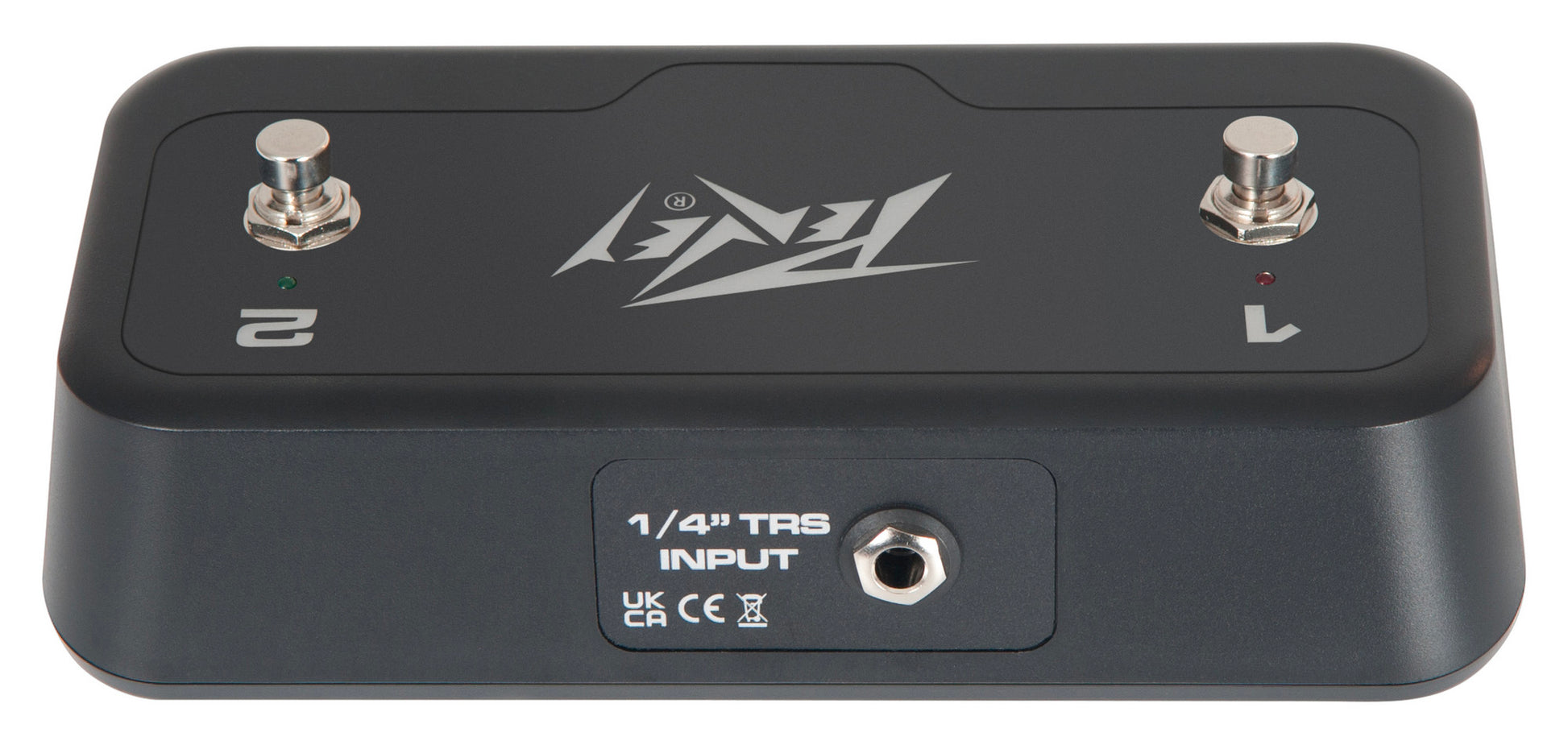 Footswitch double compatible avec une large gamme d'amplis Peavey, boutons avec led, finition noir
