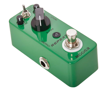 Pédale REPEATER, délai numérique à 3 modes (Mod/Normal/Kill Dry), boîtier métal, true bypass, vert