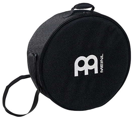 Housse pour Bendir 14", profondeur 4", nylon rembourré, poignée, sangle, double fermeture éclair, noir