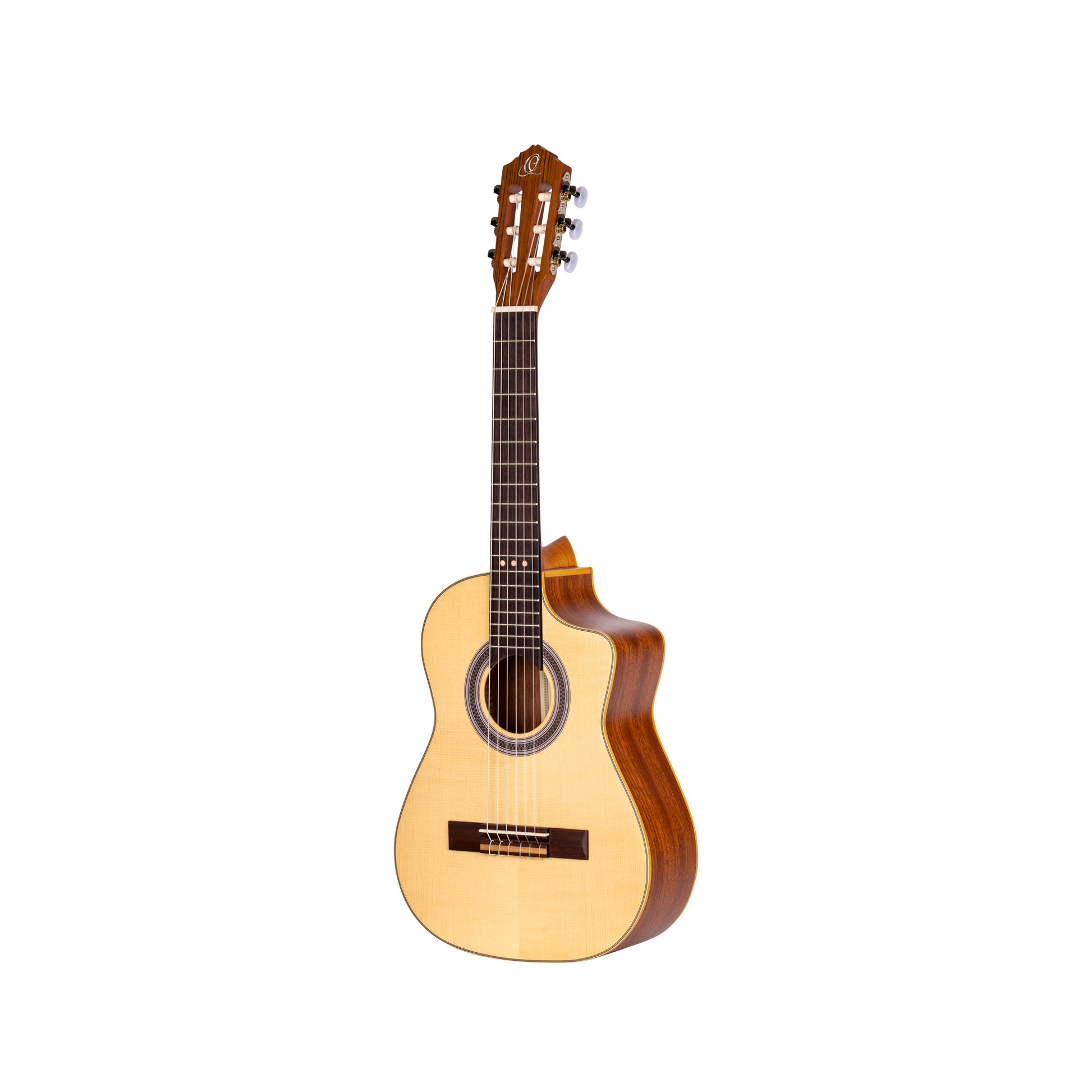RQ38, Requinto, table épicéa Engelmann massif, fond & éclisses sapele, profondeur de caisse 110mm, sillet 50 mm, naturel satiné