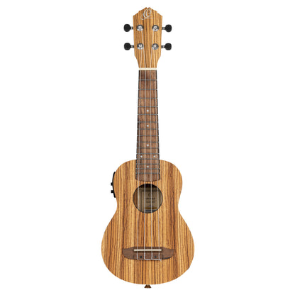 RFU10ZE, modèle Soprano, EQ MagusUke, table zebrawood, f/e zebrawood, manche acajou, housse, naturel satiné