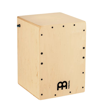 CAJON PRE-AMPLIFIE MEINL JAM, SNARE, NATUREL, CORPS ET PLAQUE DE FRAPPE EN BOULEAU BALTIQUE, PIEZO, FINITION NATURELLE