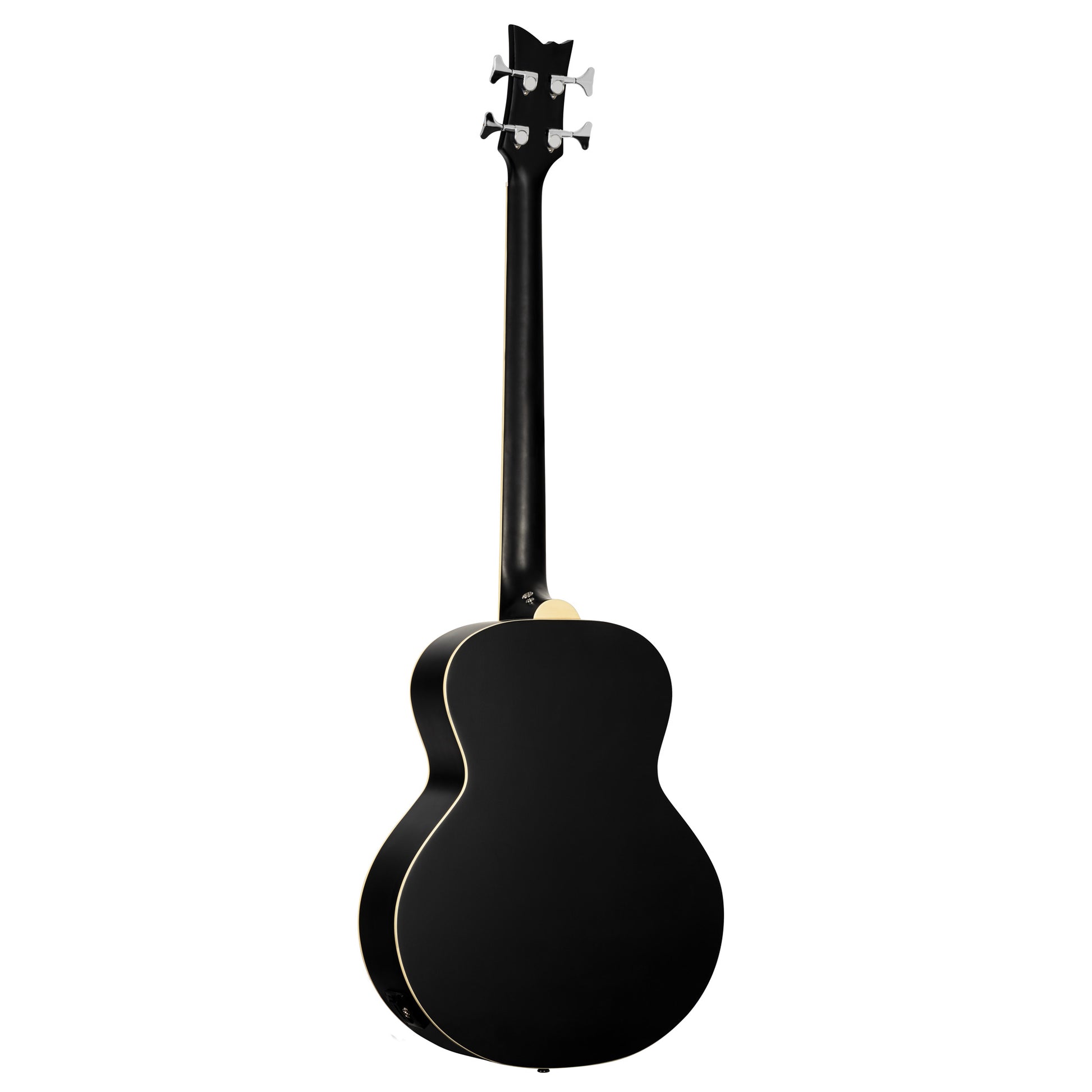 D7E-SBK-4, basse 4 cordes, EQ Ortega MagusPro/B, table épicéa, f/e acajou, manche acajou, noir satiné