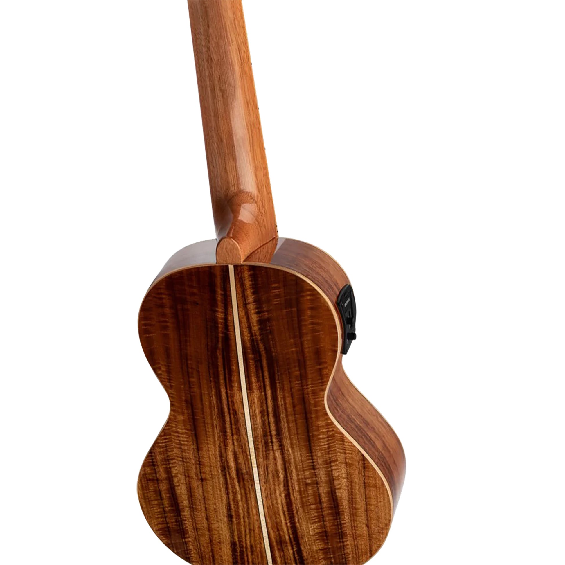 RGLE18ACA, EQ Ortega MagusUke, table acacia massif, fond & éclisses acacia, manche acajou (47 mm au sillet), housse luxe