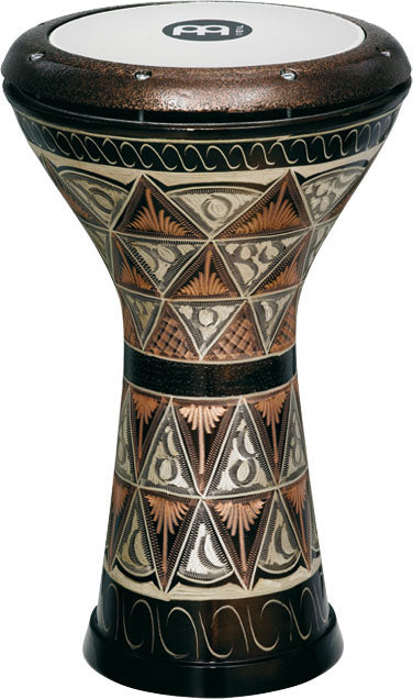 DOUMBECK CUIVRE 21.5 X 43.5 CM, PEAU SYNTHÉTIQUE, AVEC  CLÉ, GRAVÉ MAIN