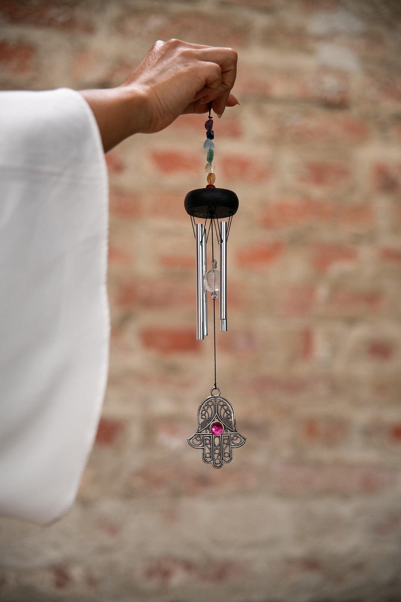 MINI CHIMES SONIC ENERGY CHAKRA 12" HAMSA